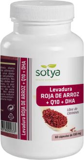 Sotya Rode gistrijst met Q10 & DHA 550 mg 60 capsules