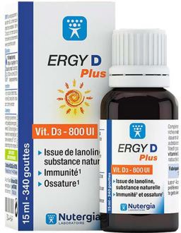 Nutergia Ergy D Plus Vitamine D3 15 ml