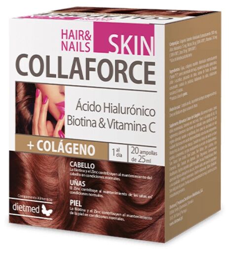 Dietmed Collaforce Huid Haar & Nagels 20 Ampullen