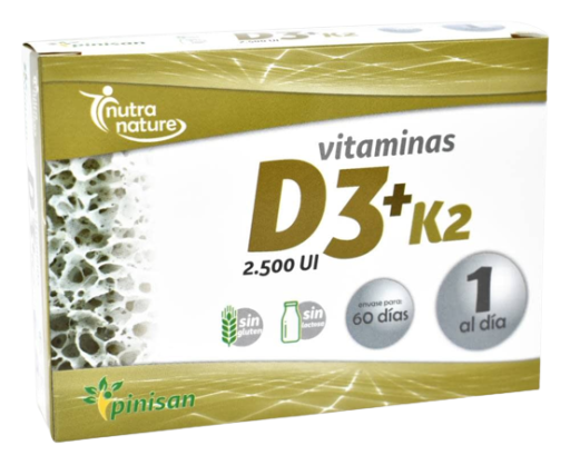 Pinisan Vitaminen D3+K2 60 Capsules
