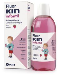 Fluorkin Anti-cari&euml;s Mondwater voor Kinderen Aardbei 500 ml