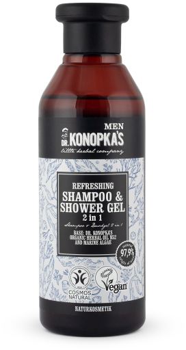 Dr. Konopka's 2-in-1 Verfrissende Shampoo en Douchegel 280 ml