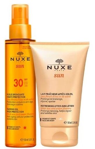 Nuxe Zonnebrandolie 150 ml + Aftersunmelk 100 ml