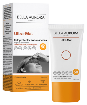 Bella Aurora Ultra-Mat Anti-Spot Zonnebrandcr&egrave;me SPF 50 50 ml