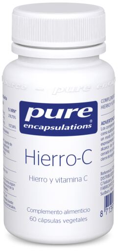 Pure Encapsulations IJzer-C 60 capsules