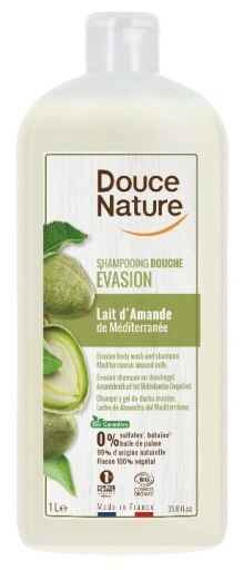 Douce Nature Douchegel Shampoo met Amandelmelk 1000 ml