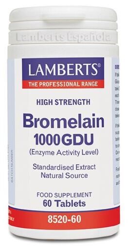 Lamberts Bromela&iuml;ne 1250 GDU 60 capsules