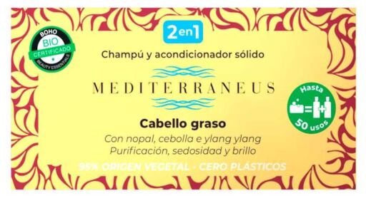 Mediterraneus Shampoo en conditioner voor vet haar 50 gr