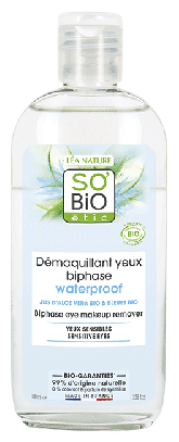 SO'BiO &eacute;tic Bifasische waterdichte oogmake-up verwijderaar 100 ml