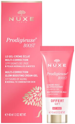 Nuxe Prodigieuse Boost Gel-Creme 40 ml + Vernieuwende Nachtbalsem 15 ml