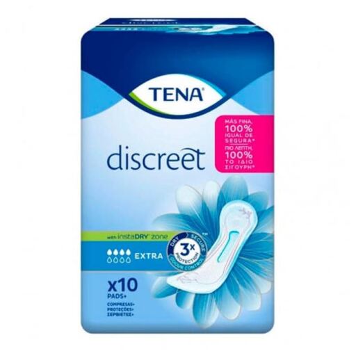 Tena Discrete Extra Incontinentie Pads 10 Stuks