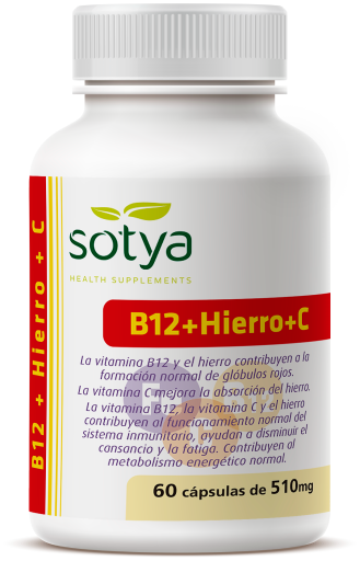 Sotya B12 + IJzer + C 60 Capsules 510 mg