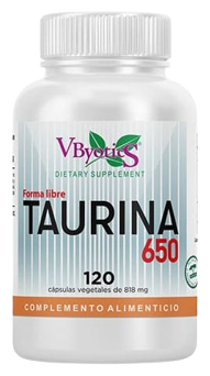 Vbyotics Taurine 650 mg 120 capsules