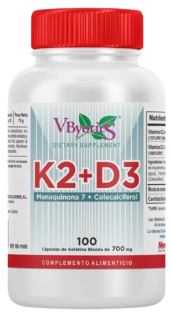 Vbyotics Vitamine K2 + D3 100 capsules