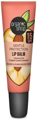 Organic Shop Lippenbalsem met Perzikextract SPF 15 10 ml