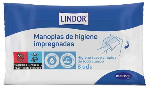 Hartmann Lindor ge&iuml;mpregneerde hygi&euml;nehandschoenen 8 stuks