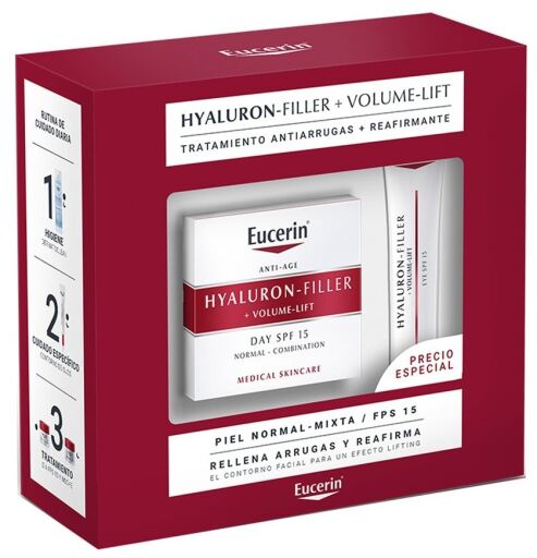 Hyaluron-Filler + Volume-Lift Dagcr&egrave;me Set 2 stuks