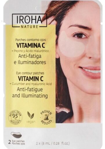 Iroha Nature Verlichtende donkere kringen en anti-vermoeidheidszakjes-patches 10 eenheden