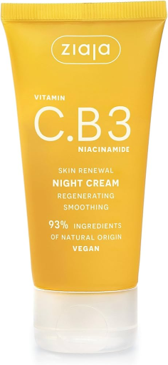 Ziaja Vitamine C.B3 Niacinamide Regenererende Nachtgezichtscr&egrave;me 50 ml