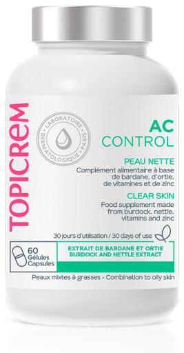 Topicrem Ac Control Schone Huid 60 Capsules