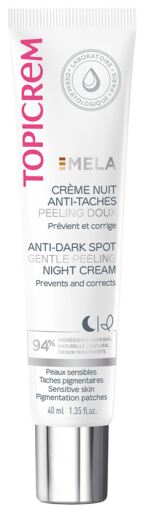 Topicrem Mela Anti-Vlek Peeling Nachtcr&egrave;me 40 ml
