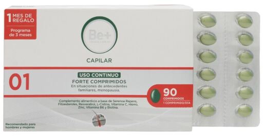 Be+ Med Anti-Haaruitval Continue Gebruik 90 Tabletten