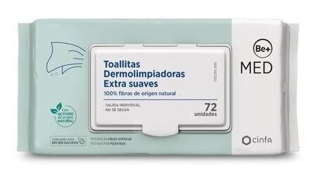 Be+ Med Pediatrics Dermo-reinigingsdoekjes 72 stuks