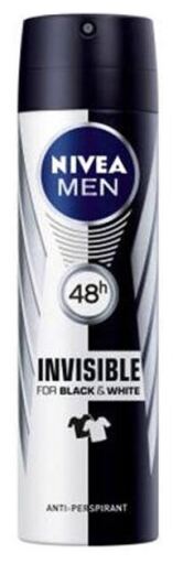 Nivea Heren Zwart en Wit Onzichtbare Deodorant Spray 200 ml