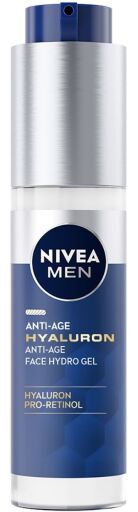 Nivea Hyaluron hydraterende en anti-aging gezichtsgel voor mannen 50 ml