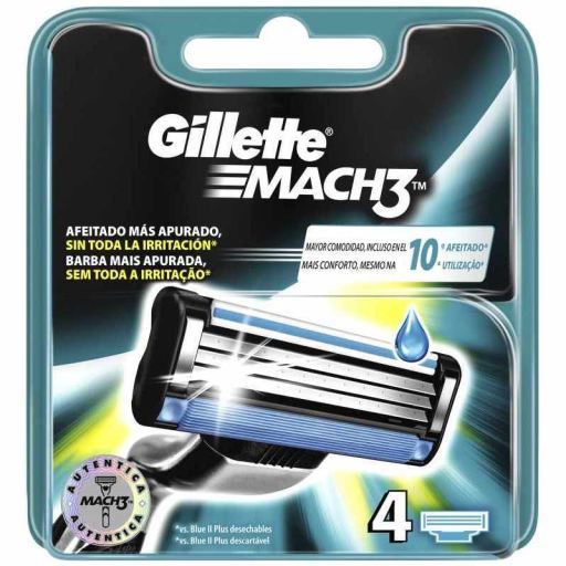 Gillette Onderdelen voor Mach3 4 st