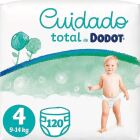 Total Care Luiers Maat 4 van 9 tot 14 kg 120 eenheden