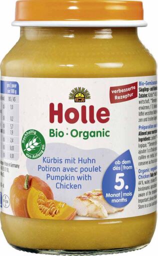 Holle Pot pompoen met kip 190 g