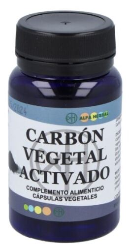 Alfa Herbal Actieve plantaardige houtskool 60 capsules