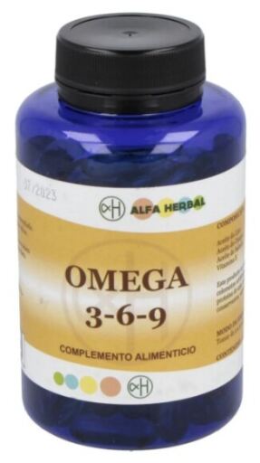 Alfa Herbal Omega 3 6 9 Zalmolie Teunisbloemvlas 100 Parels