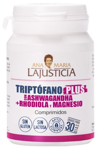 Tryptofaan Plus met Ashwagandha + Rhodiola + Magnesium 60 Tabletten