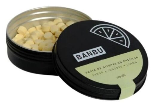 Banbu Soothie Spring Tandpasta in citroentablet 120 eenheden