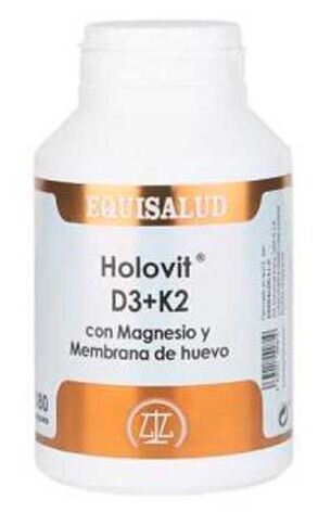 Equisalud Holovit D3+K2 met magnesium en eimembraan 180 capsules
