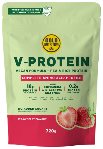 GoldNutrition V-Protein Aardbei 720 gr