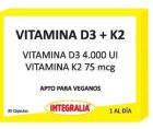 Vitamine D3+K2 30 veganistische capsules
