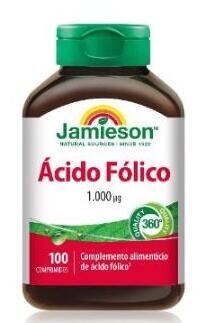 Jamieson Foliumzuur 1000 mcg 100 tabletten