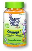 Chewy Vites Omega 3 Kinderen 60 stuks