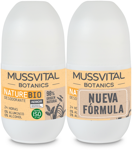 Mussvital Botanics Natuur Deodorant 75 ml X2
