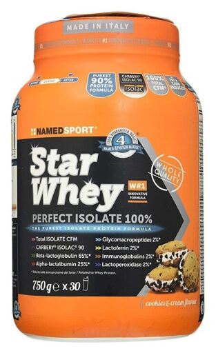 Named Sport Star Whey Isolaat Koekjes Cr&egrave;me 750 gr
