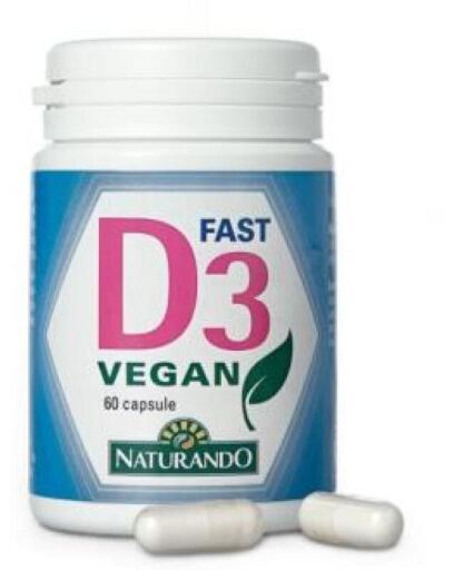 Naturando D3 Snel Veganistisch 60 Tabletten