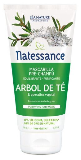 Laboratorio L&eacute;a Nature Natessance Zuiverend Tea Tree Pre-Shampoo Masker 150 ml