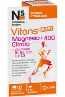 Ns Nutritional System Ns Vitans Sport Magnesium +400 Citraat 10 Tabletten