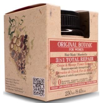Original Botanic Total Repair Women 3 In 1 Beschadigd Masker 250 gr