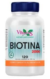 Vbyotics Biotine 2000 mcg 120 Plantaardige Capsules