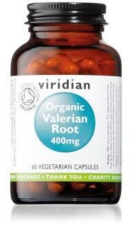 Viridian Biologische valeriaanwortel 400 mg 60 plantaardige capsules