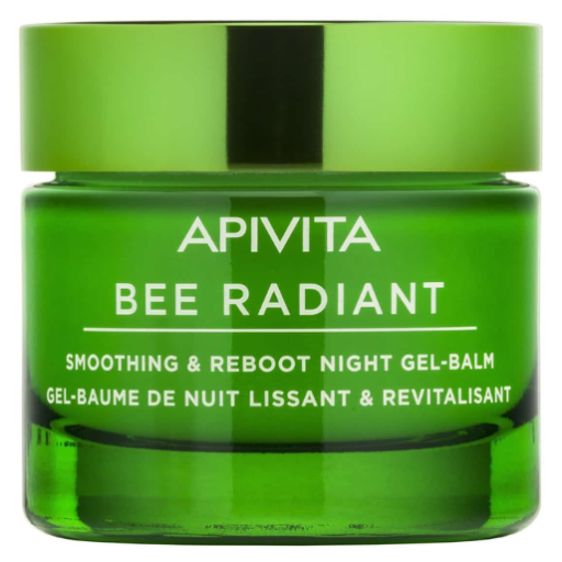 Apivita Bee Radiant Herstellende Nachtbalsem Gel Pioen Propolis 50 ml